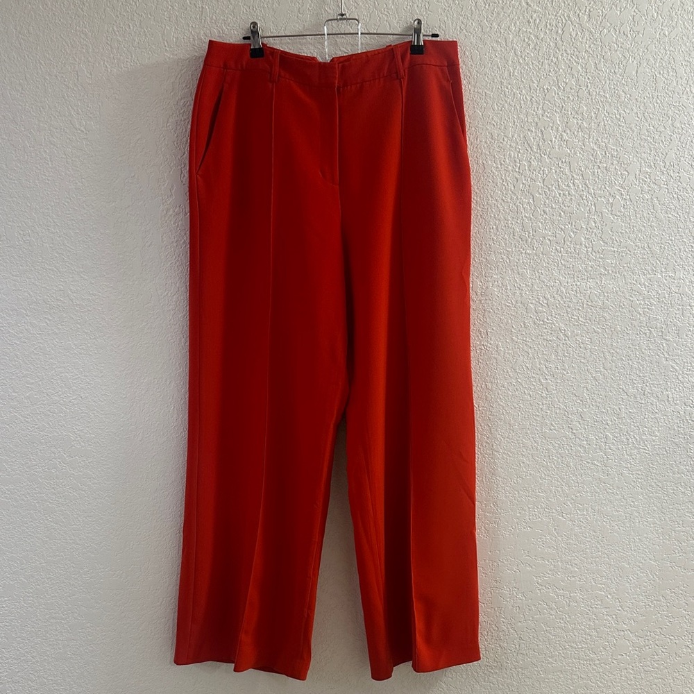 BCBGMaxAzria Vibrant Red Orange Women's Dress Pants